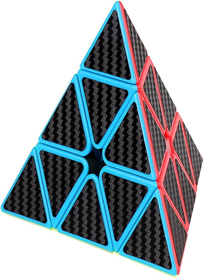 مكعب السرعة الهرمي، ملصق ألياف الكربون، مكعب أحجية 3×3×3، مكعب سرعة مثلث، مكعب سحري، لعبة أحجية، مكعبات سحرية 3×3 - Image 1